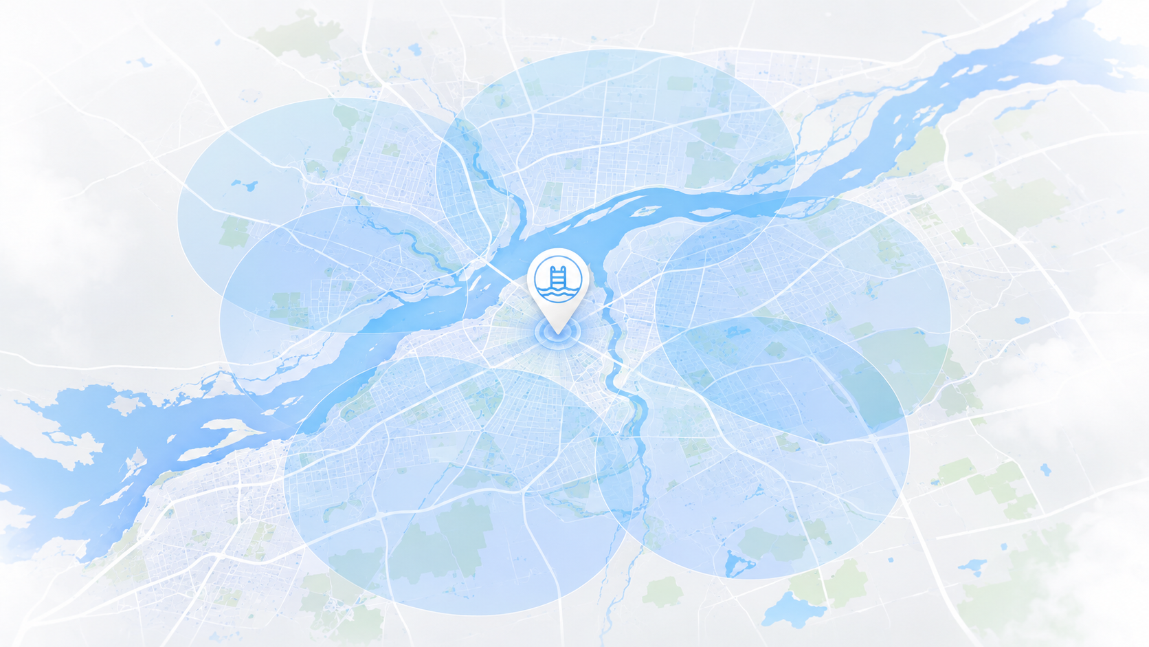 SB Pools service areas map for Ottawa Gatineau Kanata Orleans Nepean Barrhaven Gloucester and Aylmer