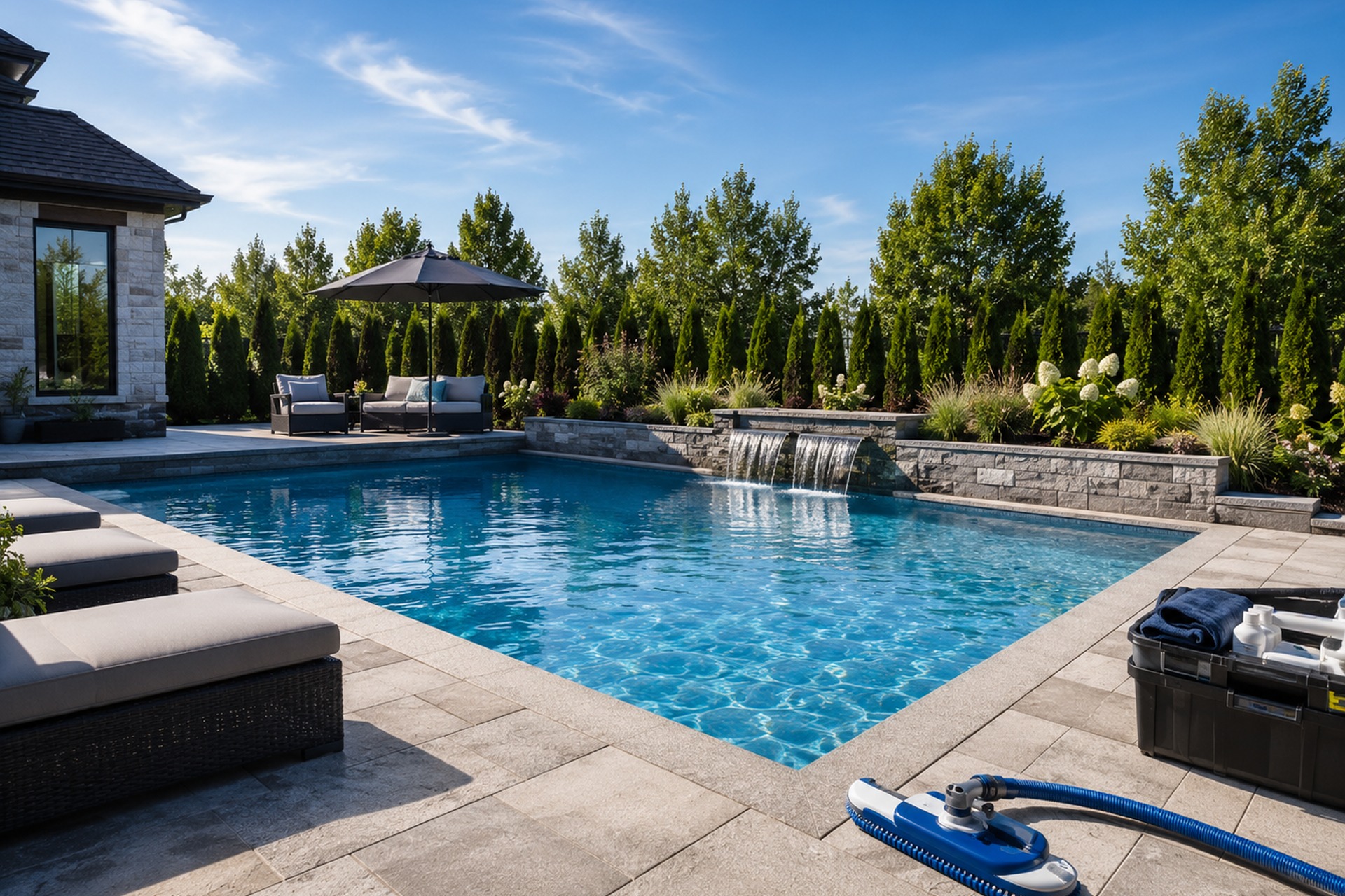 Backyard pool planning Ottawa