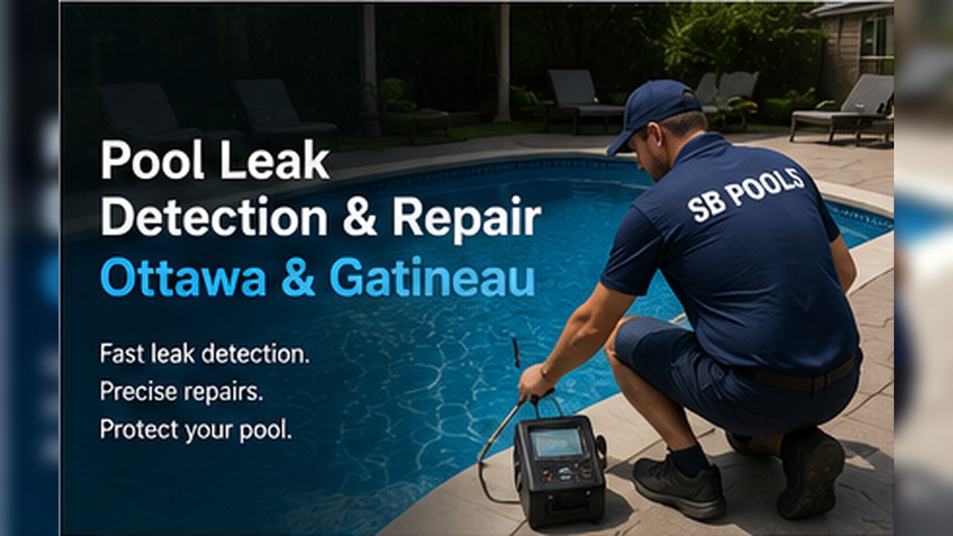 Pool leak detection Ottawa and Gatineau