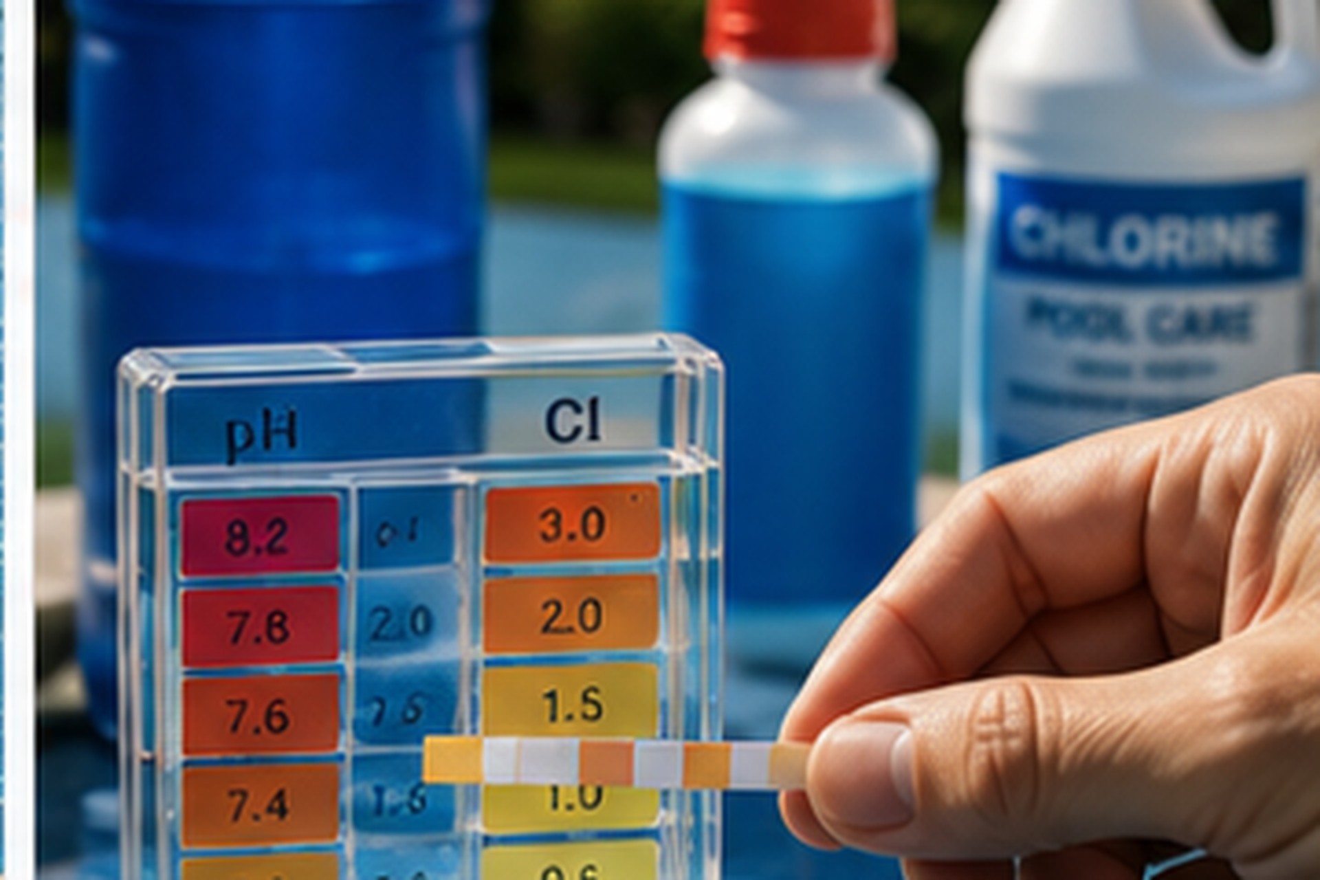 Water testing chemical balancing pool maintenance Ottawa